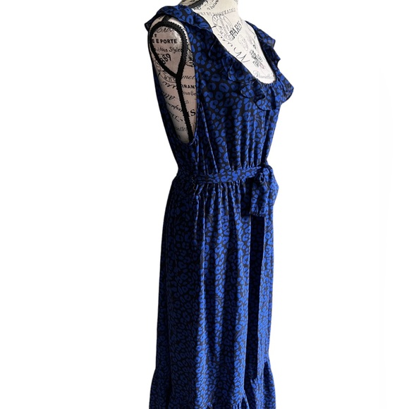 Michael Kors blue sleeveless midi dress size XL - Picture 5 of 8